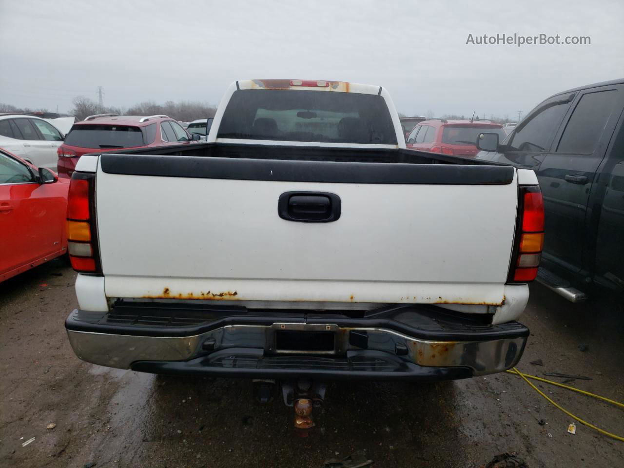 2007 Gmc Sierra C2500 Heavy Duty White vin: 1GTHC23D77F101922