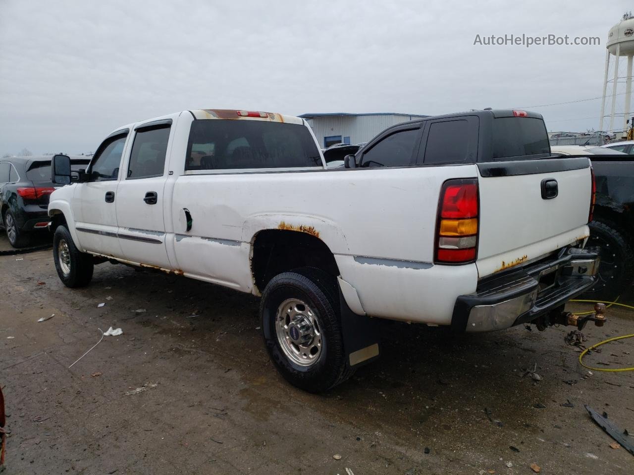 2007 Gmc Sierra C2500 Heavy Duty White vin: 1GTHC23D77F101922