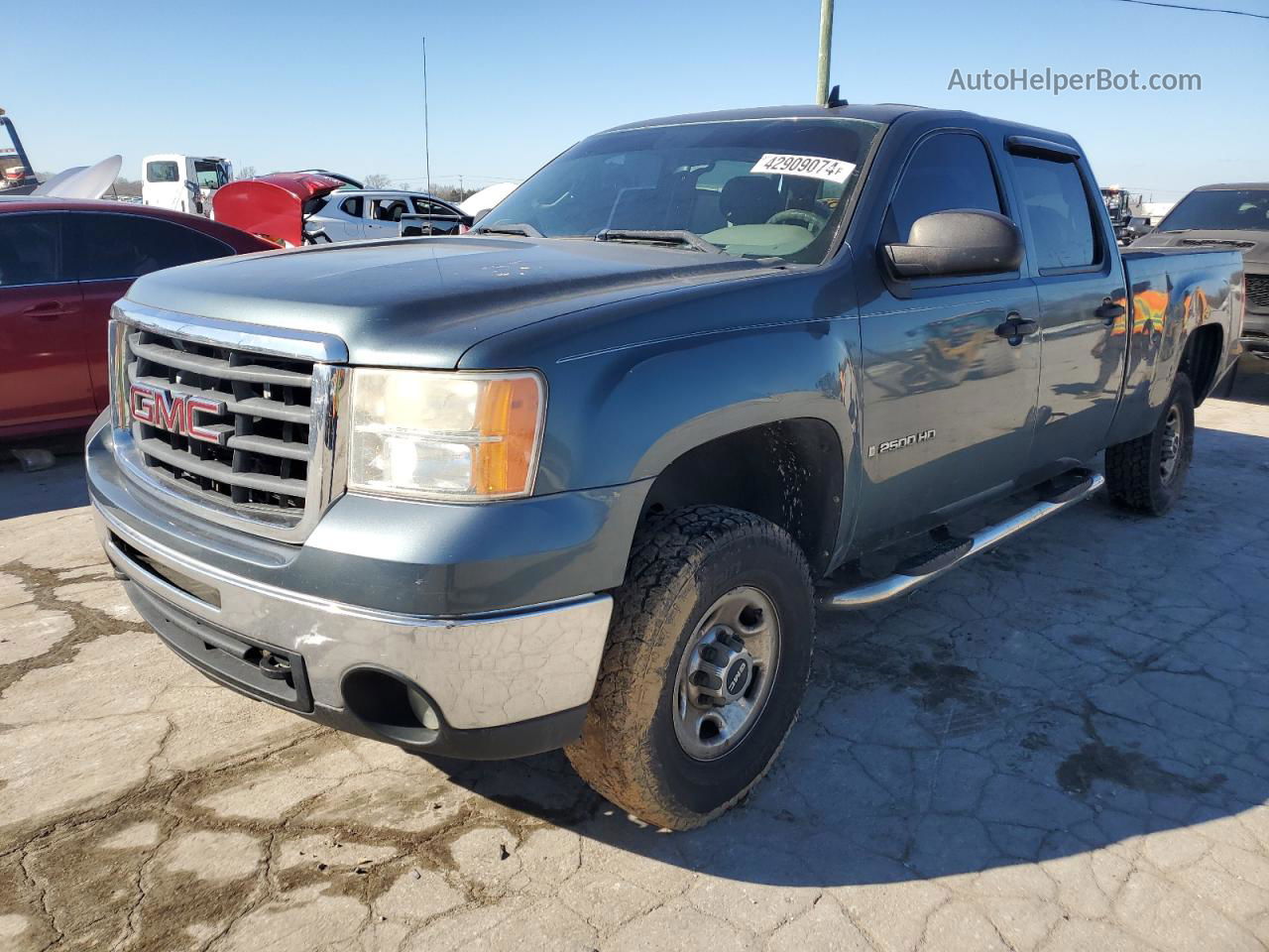 2008 Gmc Sierra C2500 Heavy Duty Blue vin: 1GTHC23K98F220992