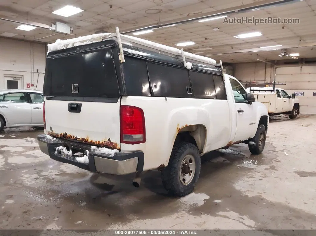 2008 Gmc Sierra 2500hd Work Truck White vin: 1GTHC24K48E172810