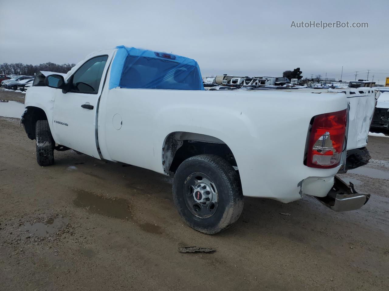 2008 Gmc Sierra C2500 Heavy Duty White vin: 1GTHC24K58E133143