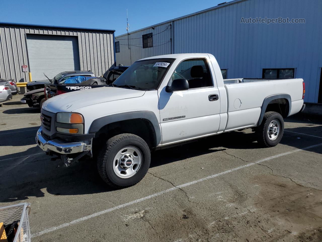 2007 Gmc Sierra C2500 Heavy Duty White vin: 1GTHC24U37E179599