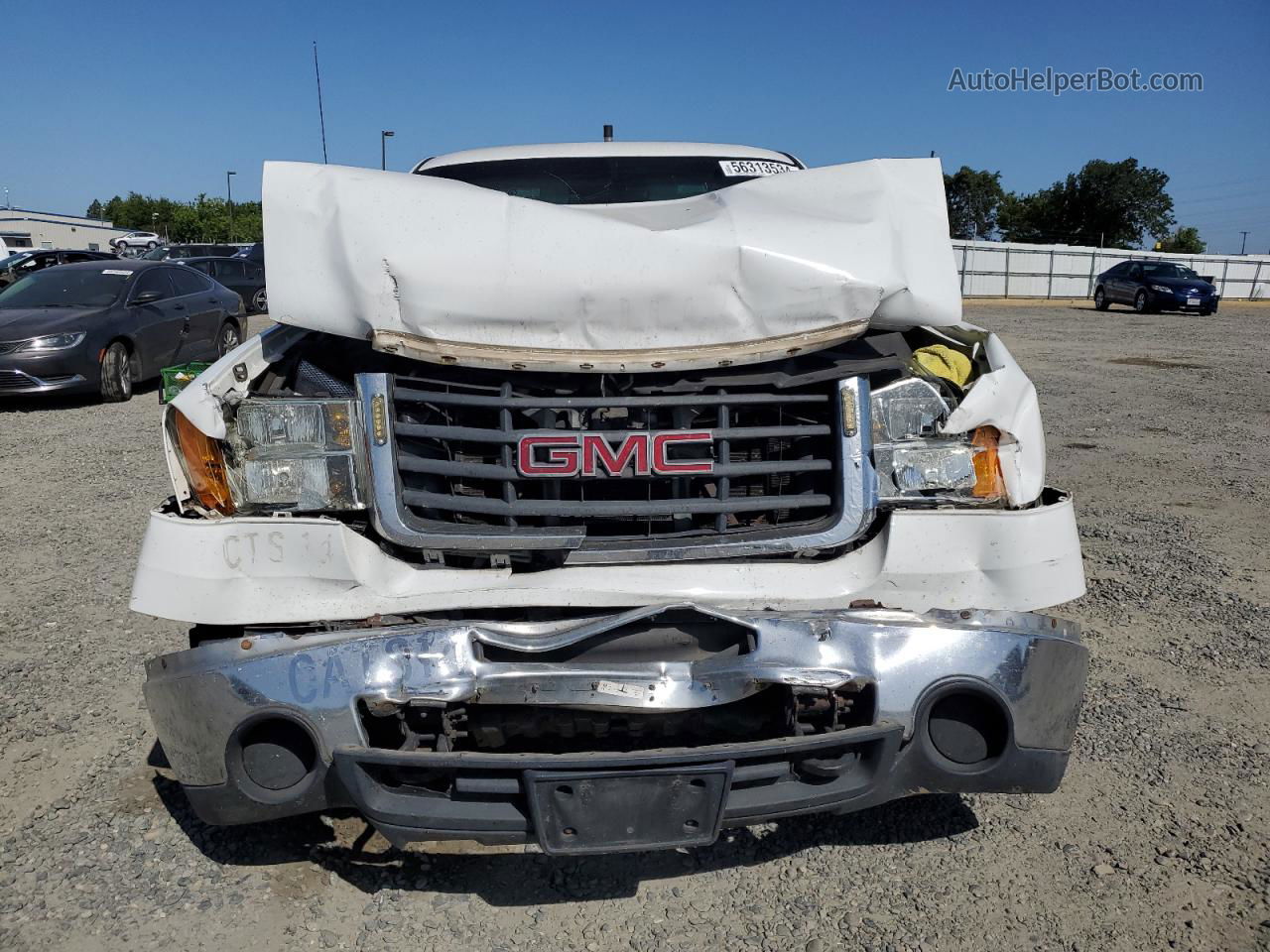 2008 Gmc Sierra C2500 Heavy Duty White vin: 1GTHC29K28E186987