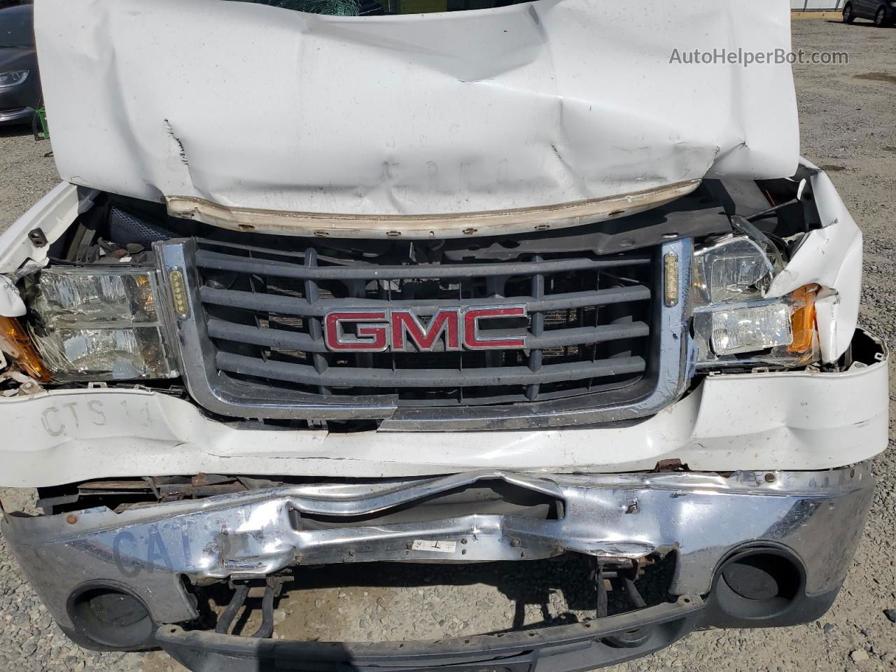 2008 Gmc Sierra C2500 Heavy Duty White vin: 1GTHC29K28E186987