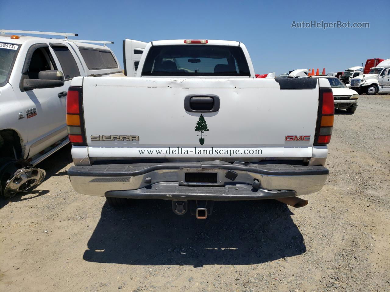 2007 Gmc Sierra C2500 Heavy Duty White vin: 1GTHC29U57E107795