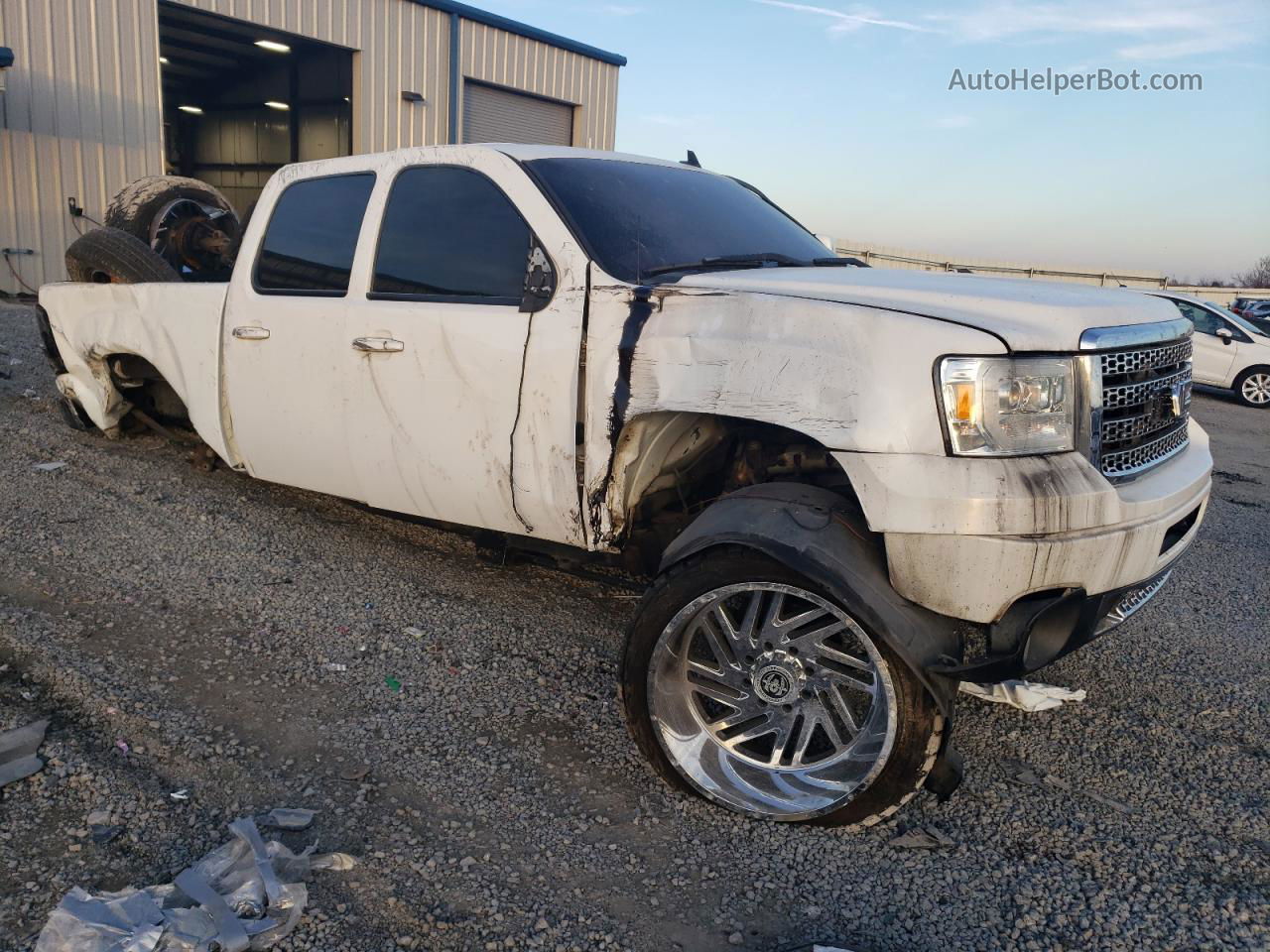 2007 Gmc Sierra K2500 Heavy Duty White vin: 1GTHK23607F542702