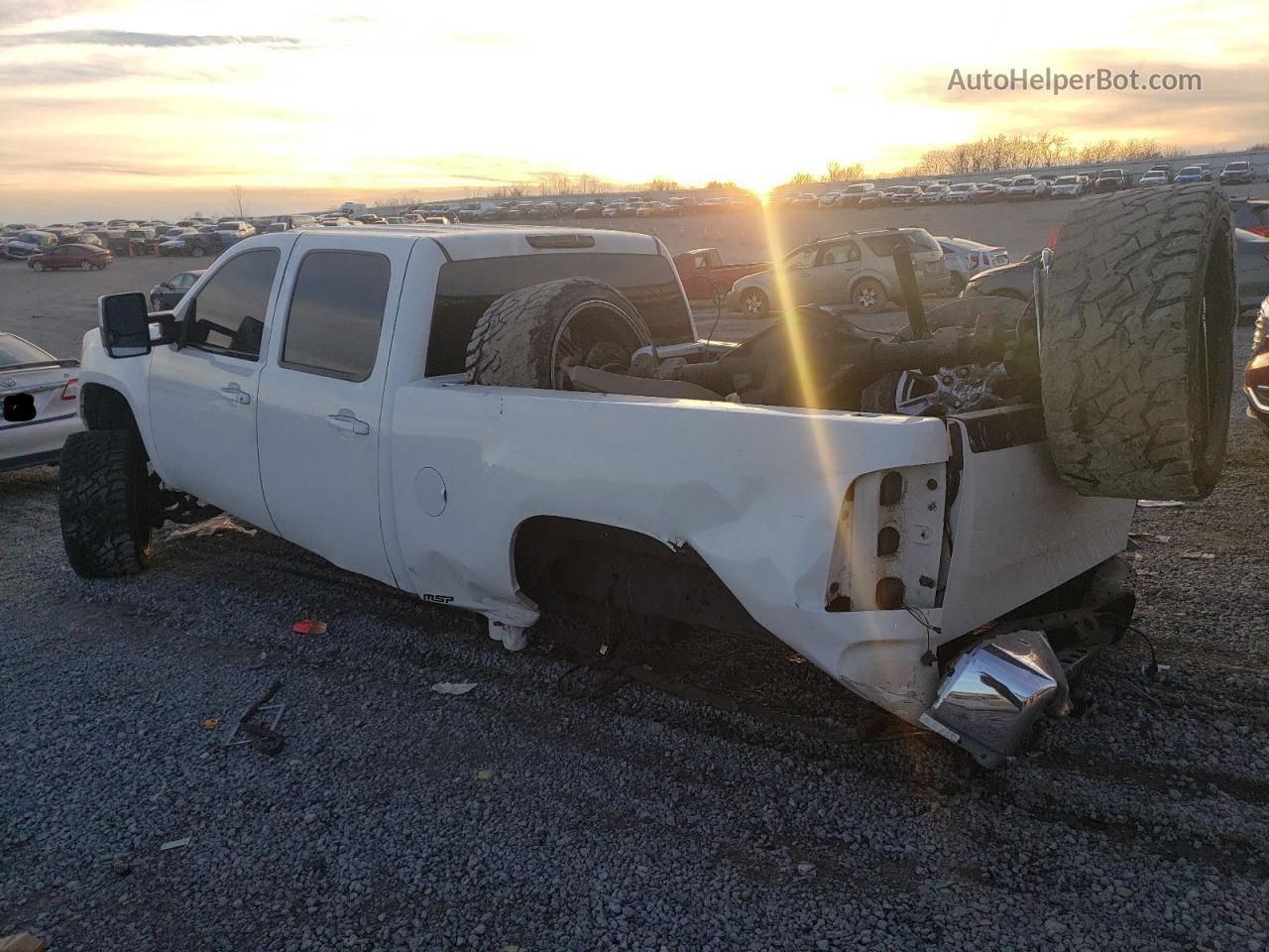 2007 Gmc Sierra K2500 Heavy Duty White vin: 1GTHK23607F542702