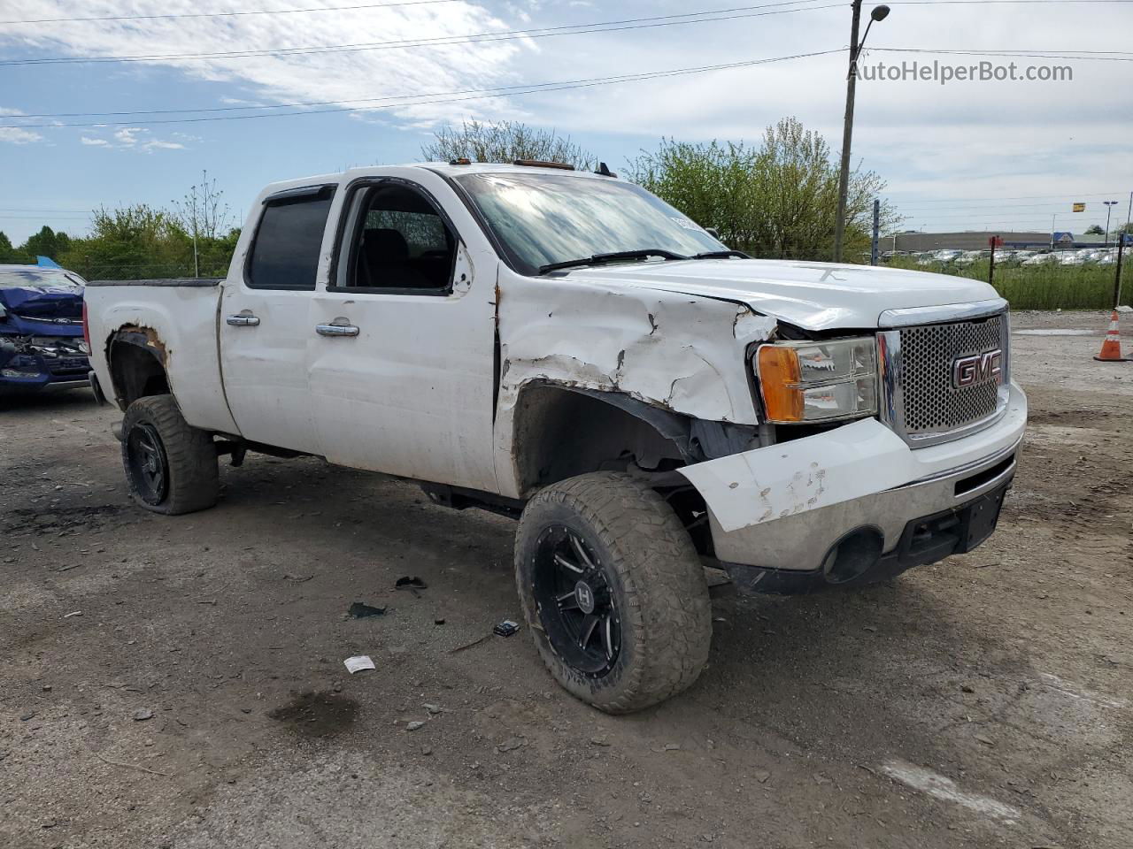 2008 Gmc Sierra K2500 Heavy Duty White vin: 1GTHK23618F203500