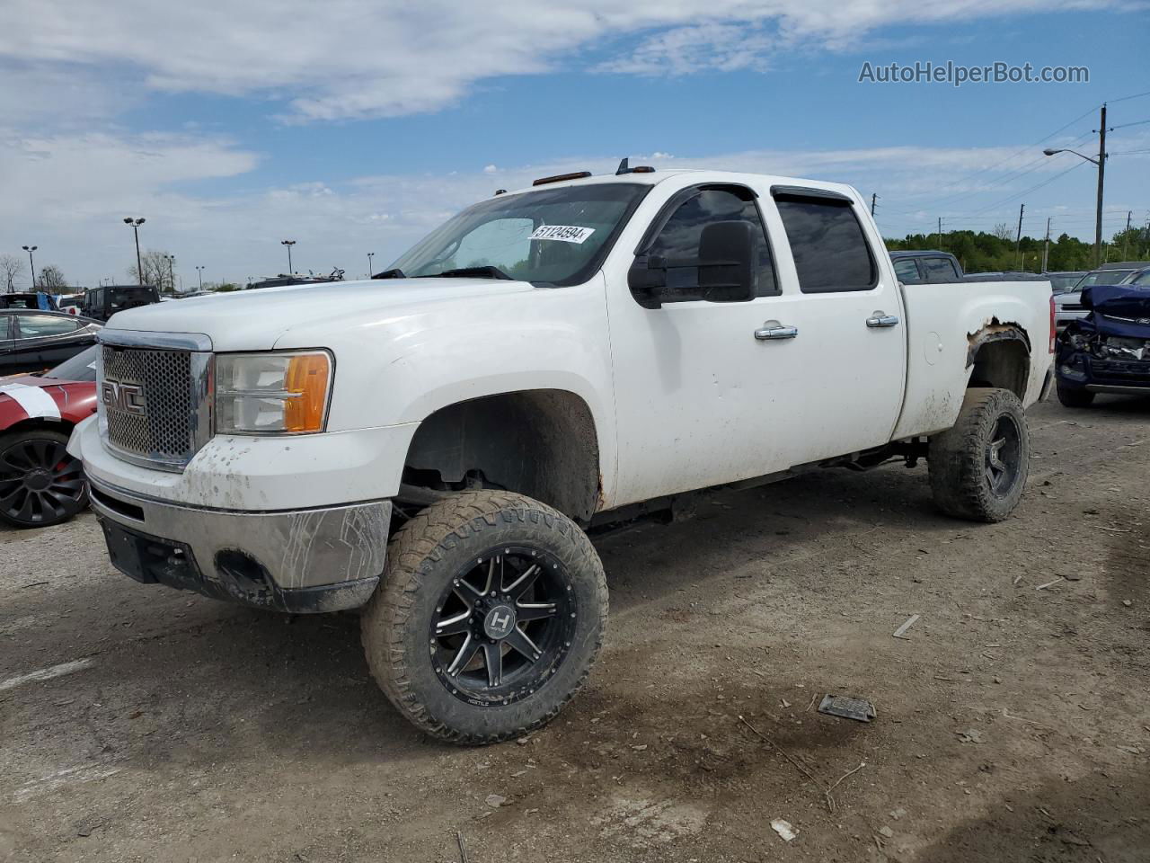 2008 Gmc Sierra K2500 Heavy Duty White vin: 1GTHK23618F203500