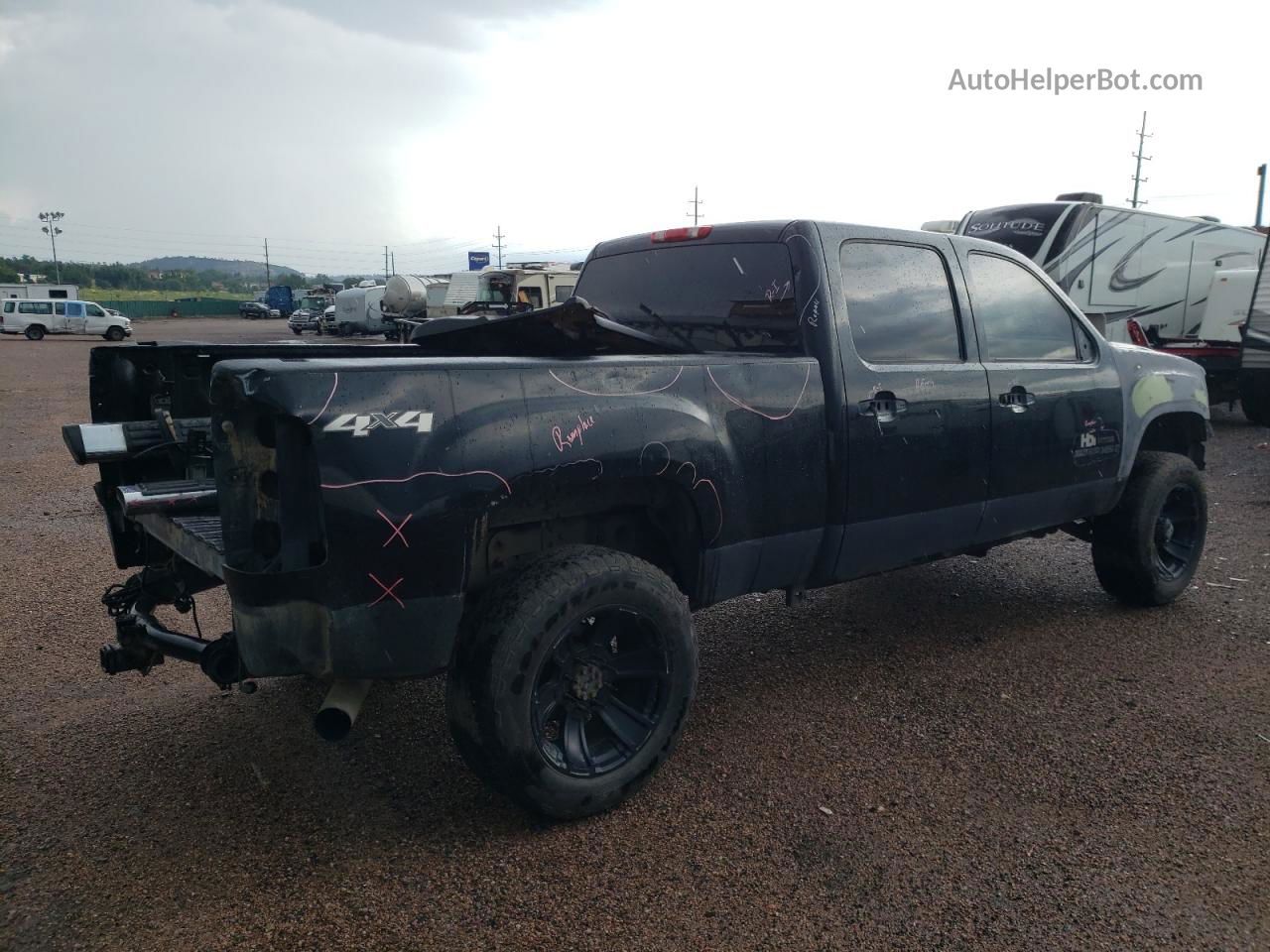 2008 Gmc Sierra K2500 Heavy Duty Black vin: 1GTHK23628F114938