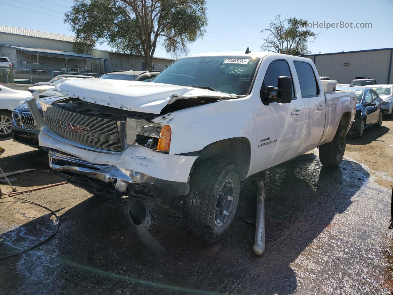 2008 Gmc Sierra K2500 Heavy Duty White vin: 1GTHK23638F172945