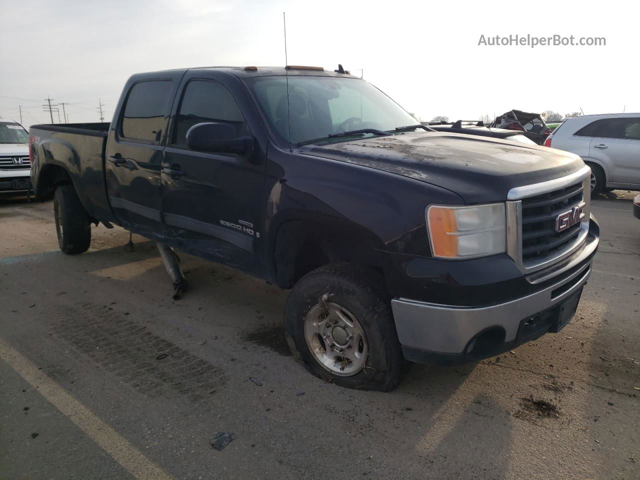 2007 Gmc Sierra K2500 Heavy Duty Black vin: 1GTHK23667F556958