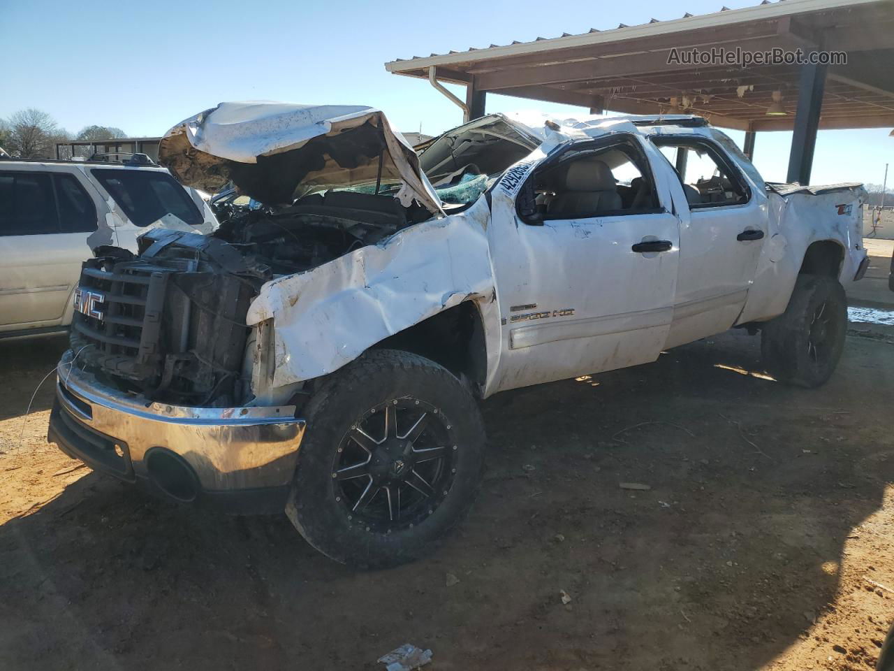 2008 Gmc Sierra K2500 Heavy Duty White vin: 1GTHK23668F142550