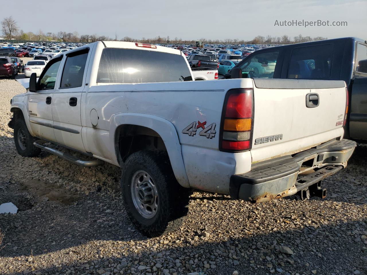 2007 Gmc Sierra K2500 Heavy Duty White vin: 1GTHK23D17F143909