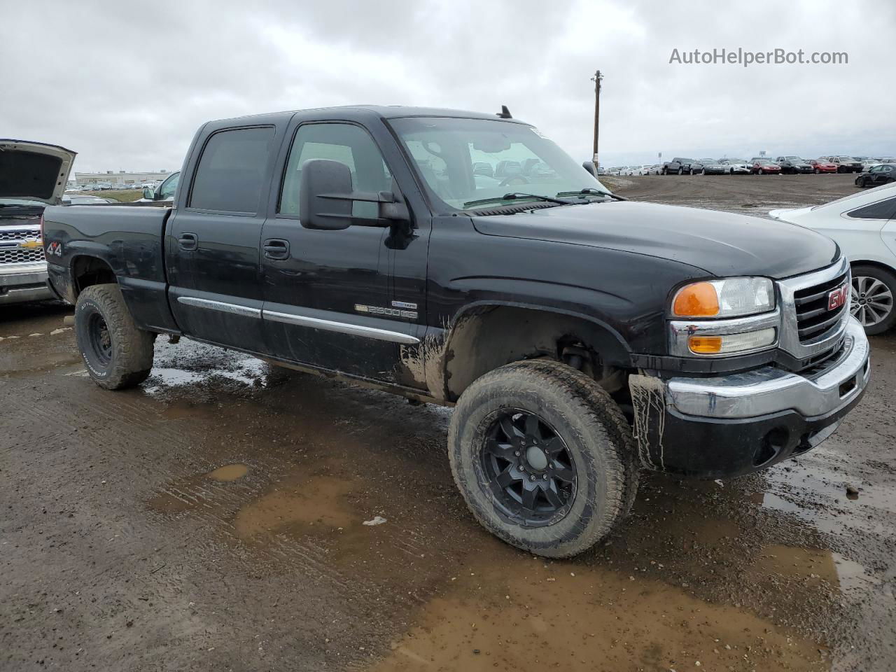 2007 Gmc Sierra K2500 Heavy Duty Black vin: 1GTHK23D37F150604