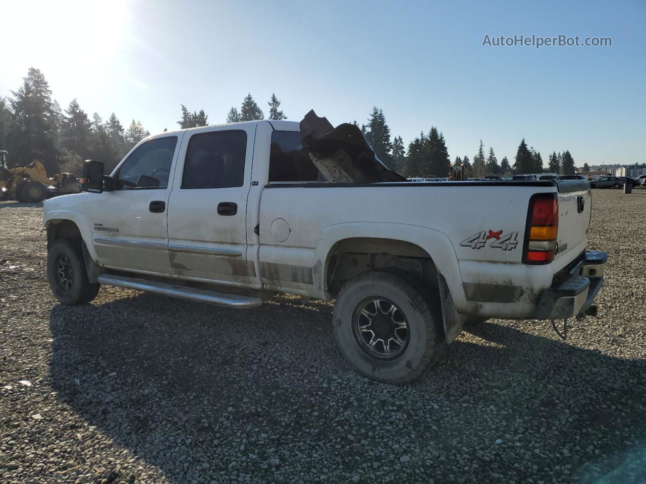 2007 Gmc Sierra K2500 Heavy Duty White vin: 1GTHK23D57F135652