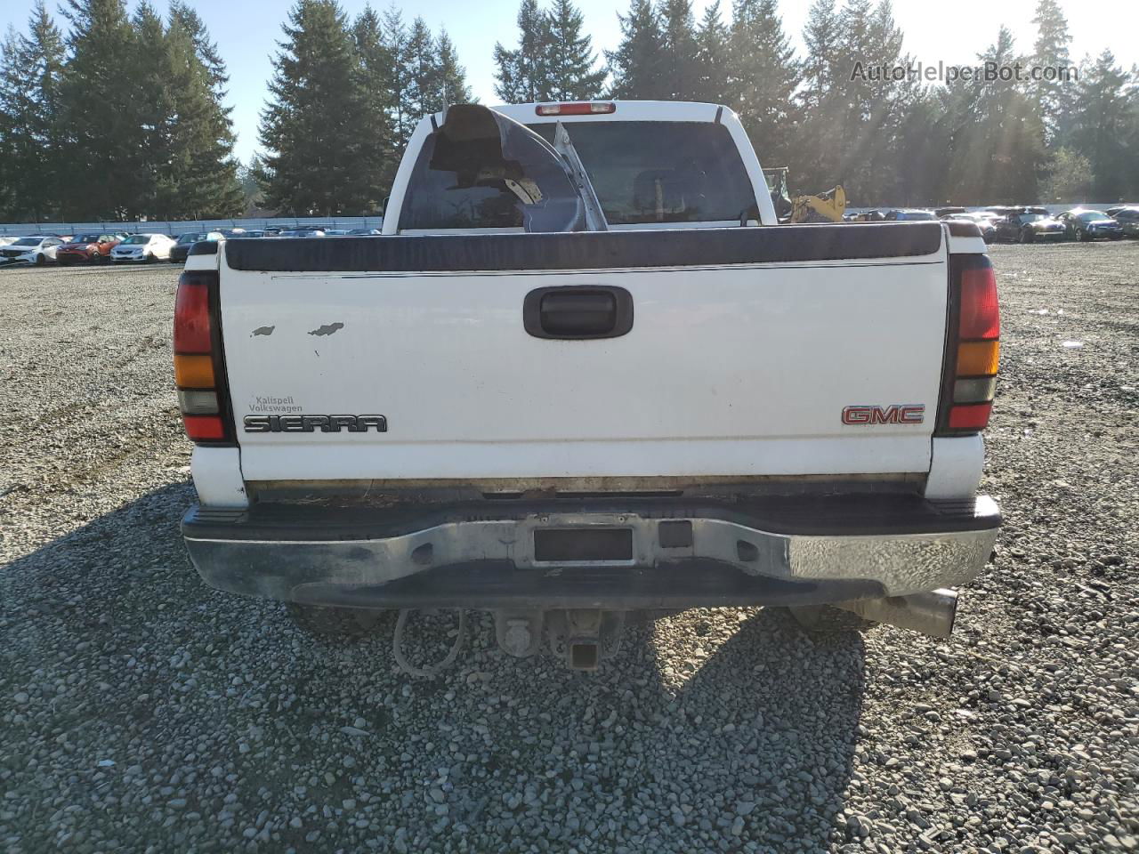 2007 Gmc Sierra K2500 Heavy Duty White vin: 1GTHK23D57F135652