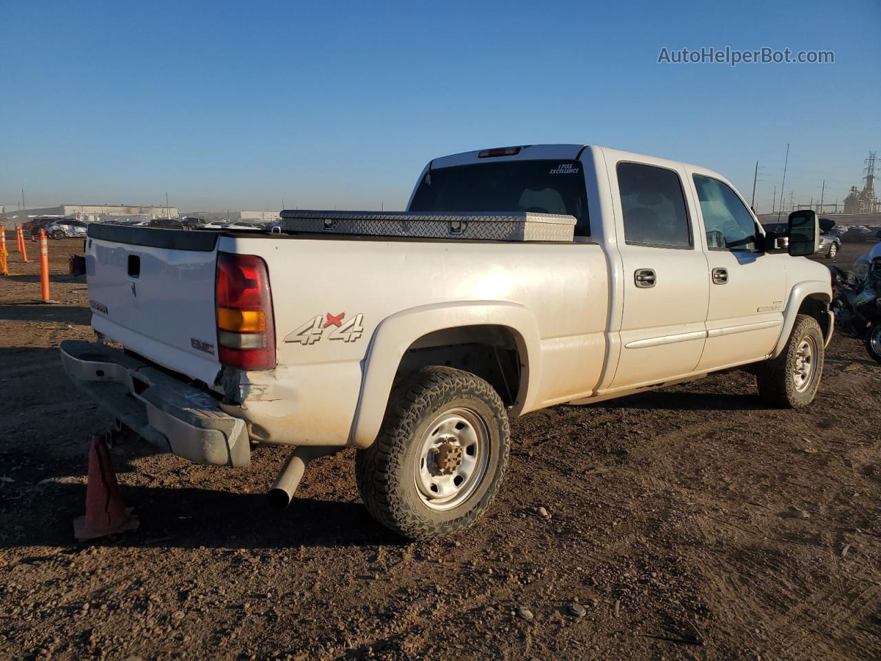 2007 Gmc Sierra K2500 Heavy Duty White vin: 1GTHK23D77F116603