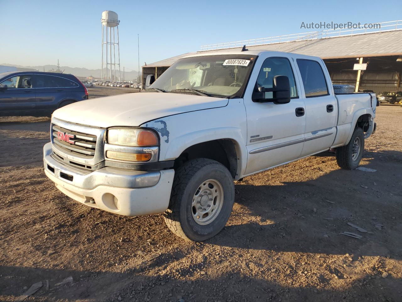 2007 Gmc Sierra K2500 Heavy Duty White vin: 1GTHK23D77F116603