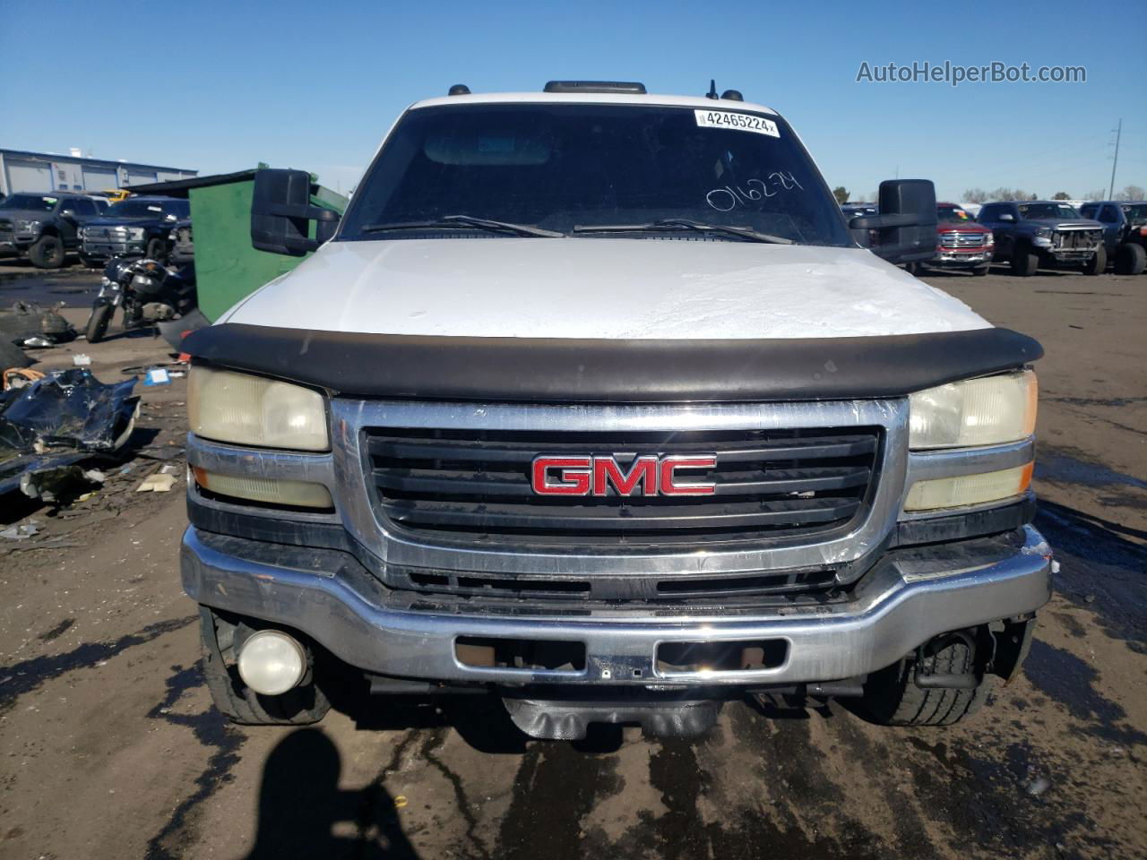 2007 Gmc Sierra K2500 Heavy Duty White vin: 1GTHK23D77F192984