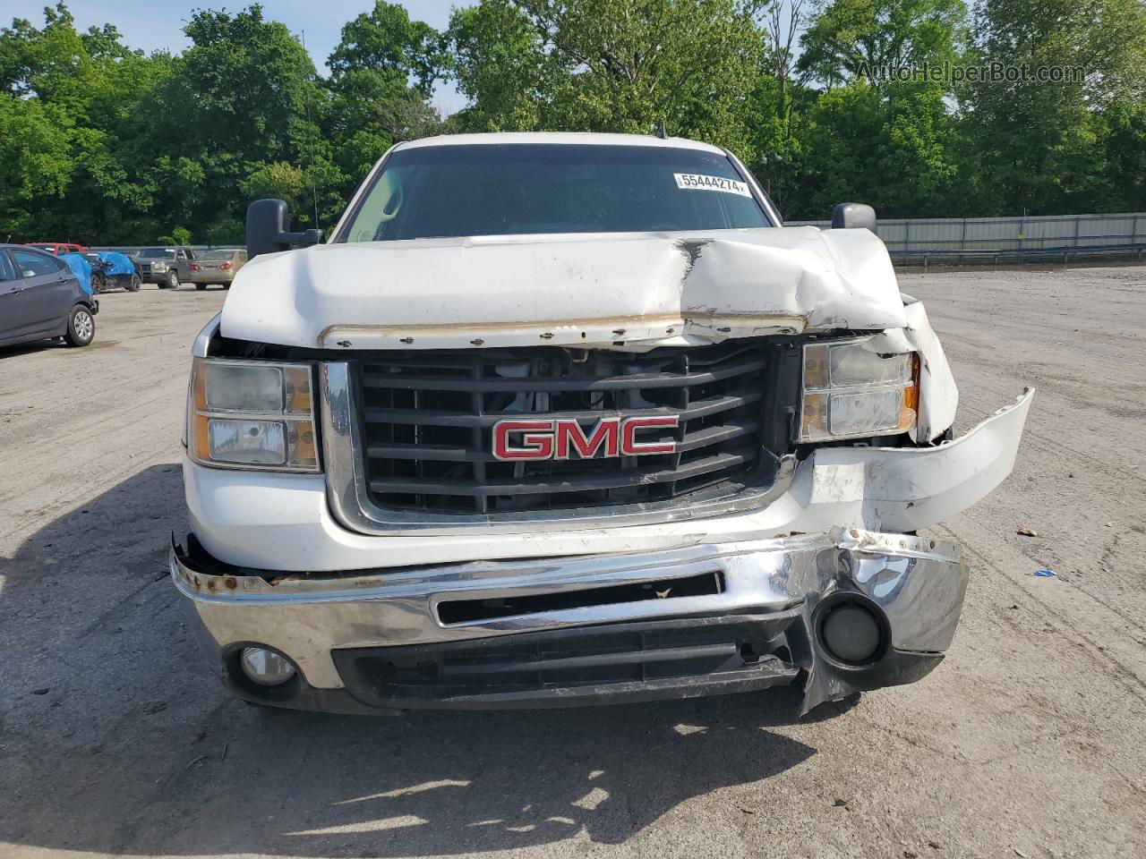 2008 Gmc Sierra K2500 Heavy Duty White vin: 1GTHK23K68F189901