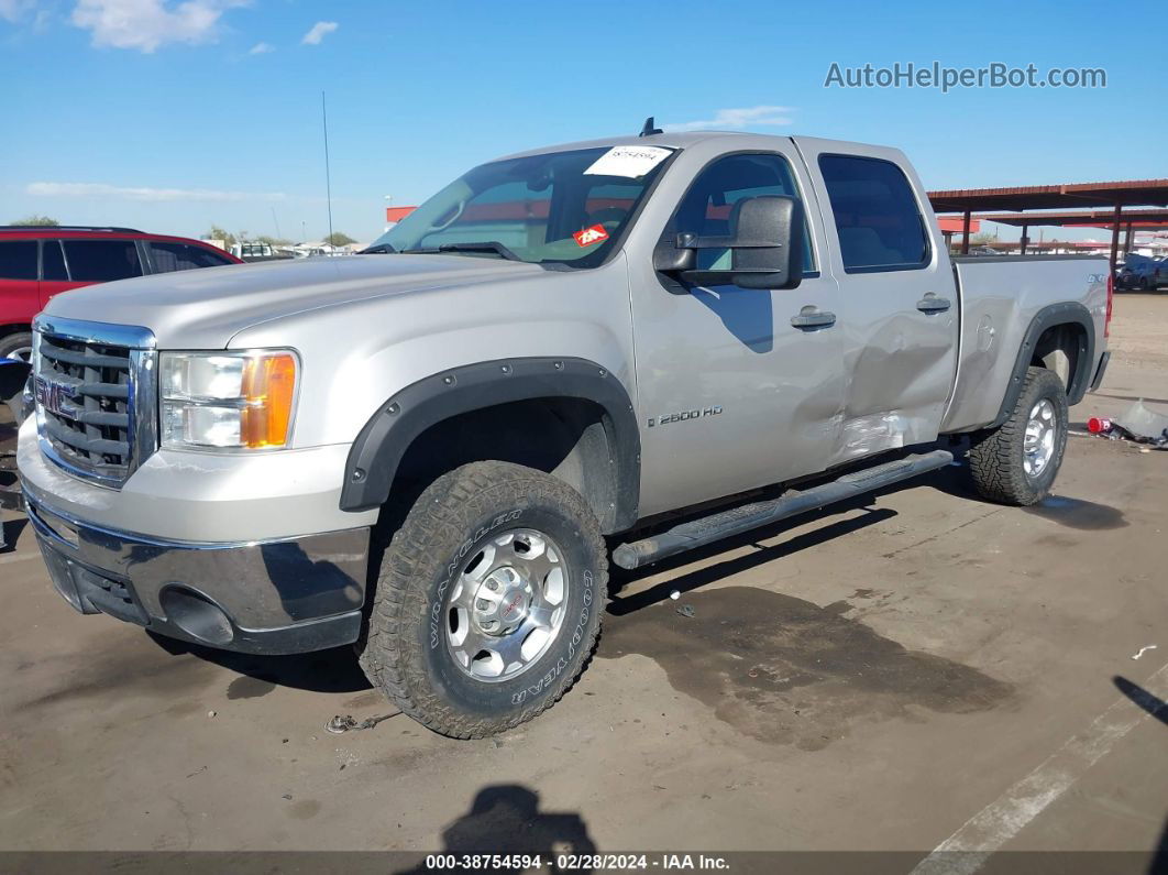 2008 Gmc Sierra 2500hd Sle2 Silver vin: 1GTHK23K88F192475