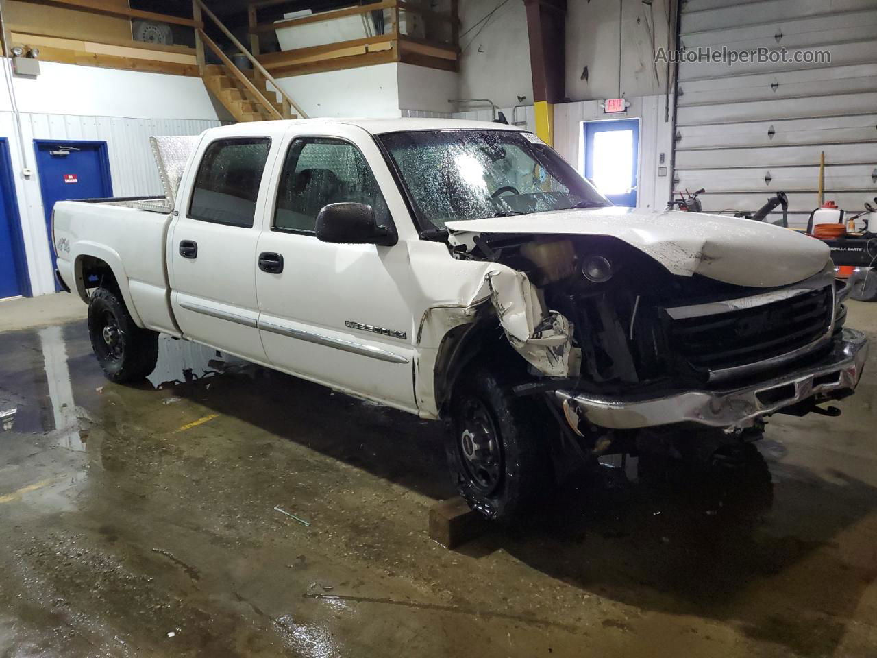 2007 Gmc Sierra K2500 Heavy Duty White vin: 1GTHK23U37F195767