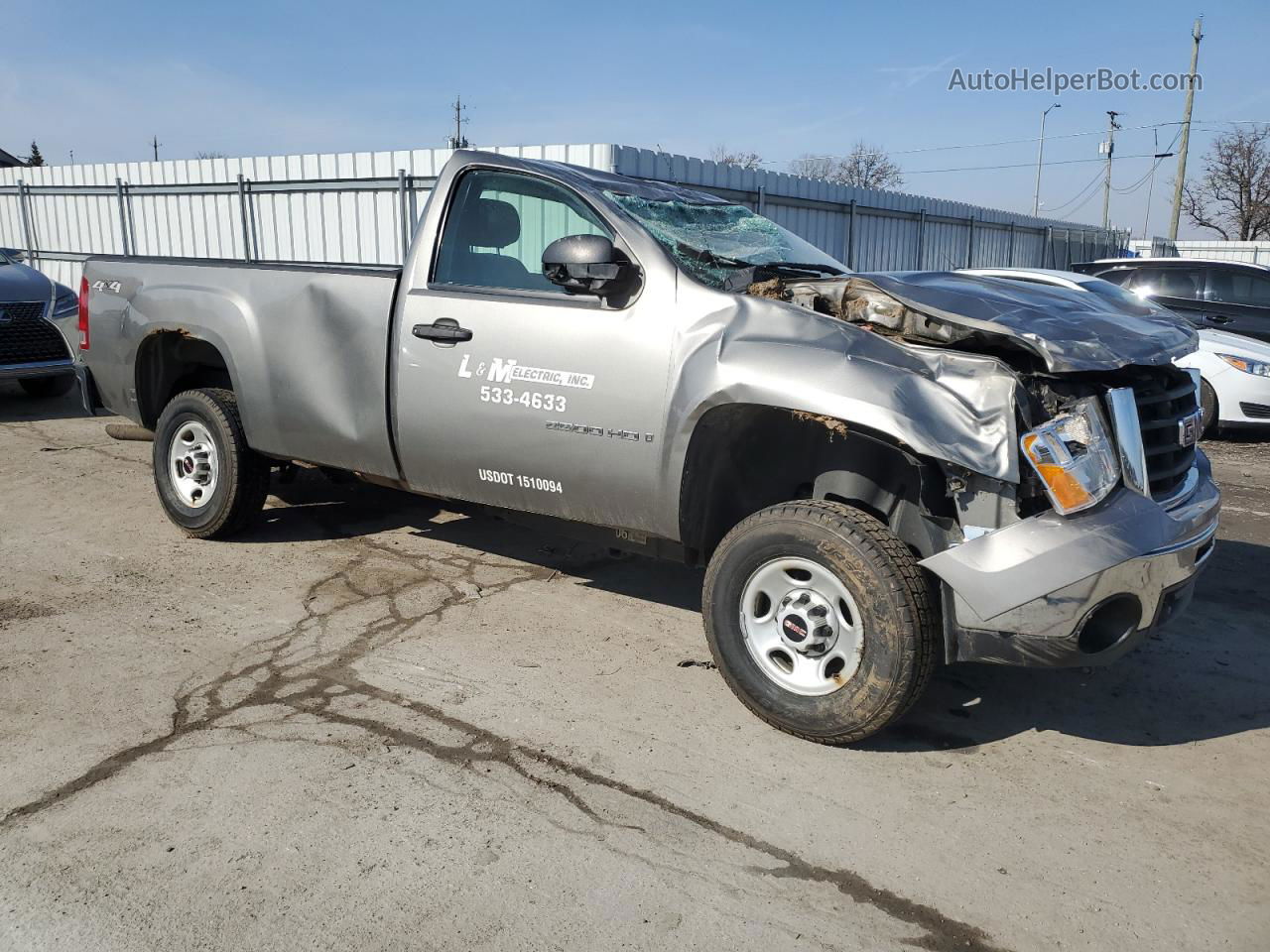 2007 Gmc Sierra K2500 Heavy Duty Gray vin: 1GTHK24K17E577623