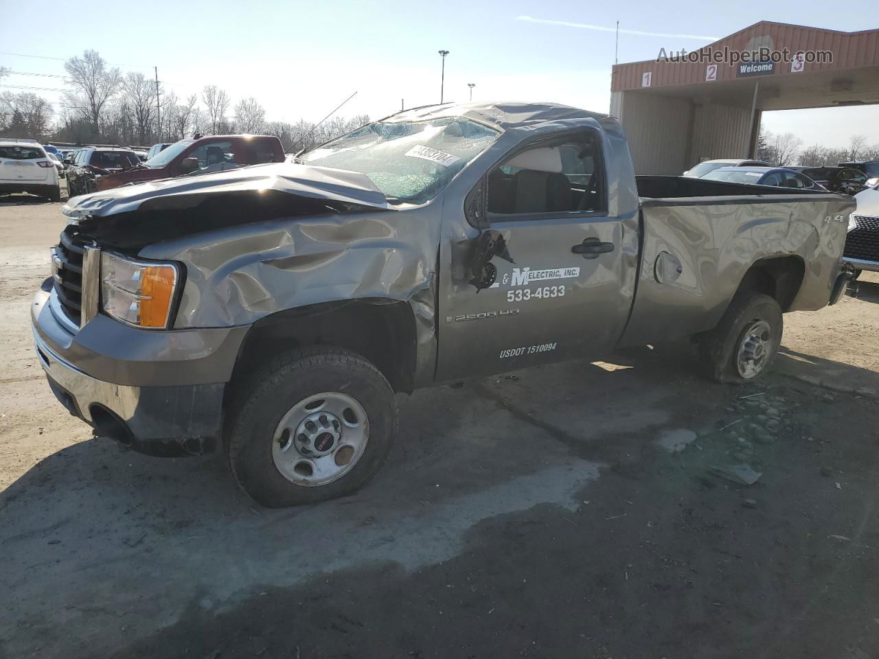 2007 Gmc Sierra K2500 Heavy Duty Gray vin: 1GTHK24K17E577623