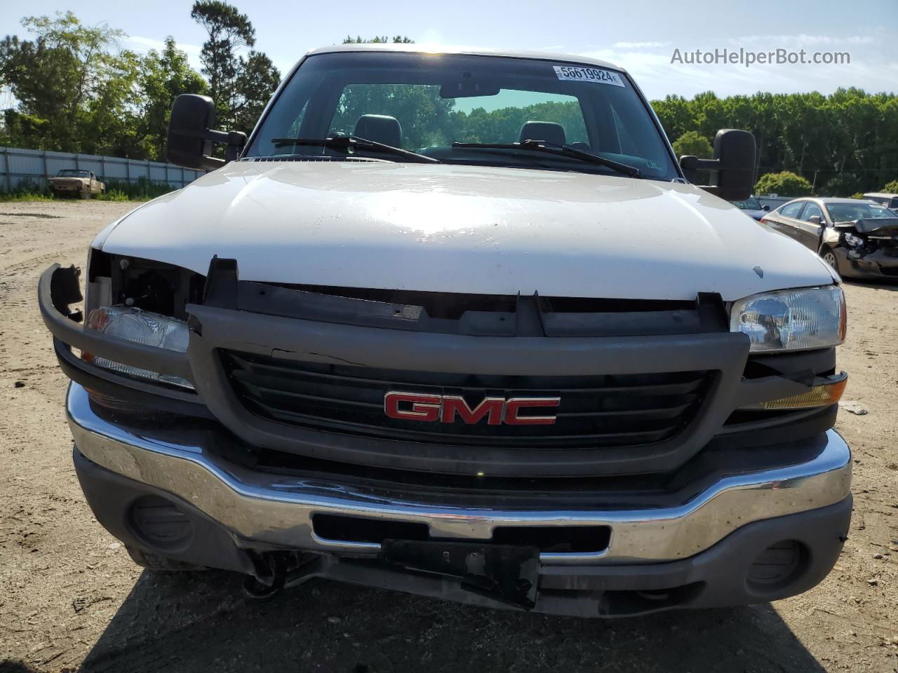 2007 Gmc Sierra K2500 Heavy Duty White vin: 1GTHK24U77E180306