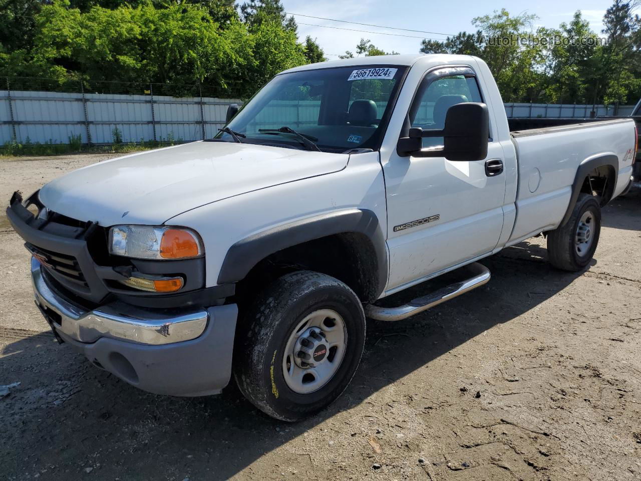 2007 Gmc Sierra K2500 Heavy Duty White vin: 1GTHK24U77E180306