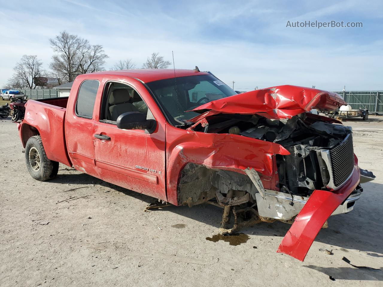 2008 Gmc Sierra K2500 Heavy Duty Red vin: 1GTHK29K28E110723