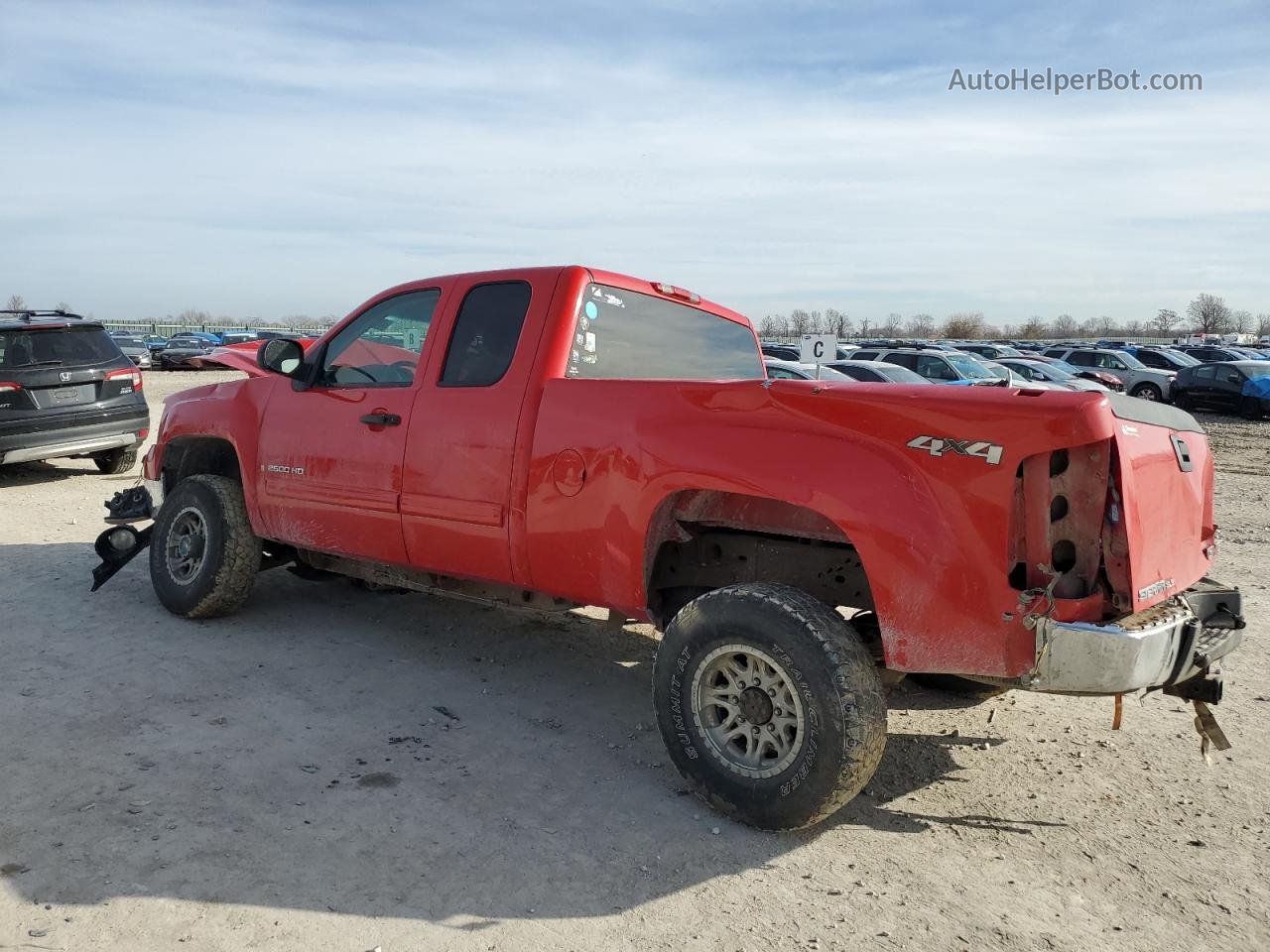 2008 Gmc Sierra K2500 Heavy Duty Red vin: 1GTHK29K28E110723