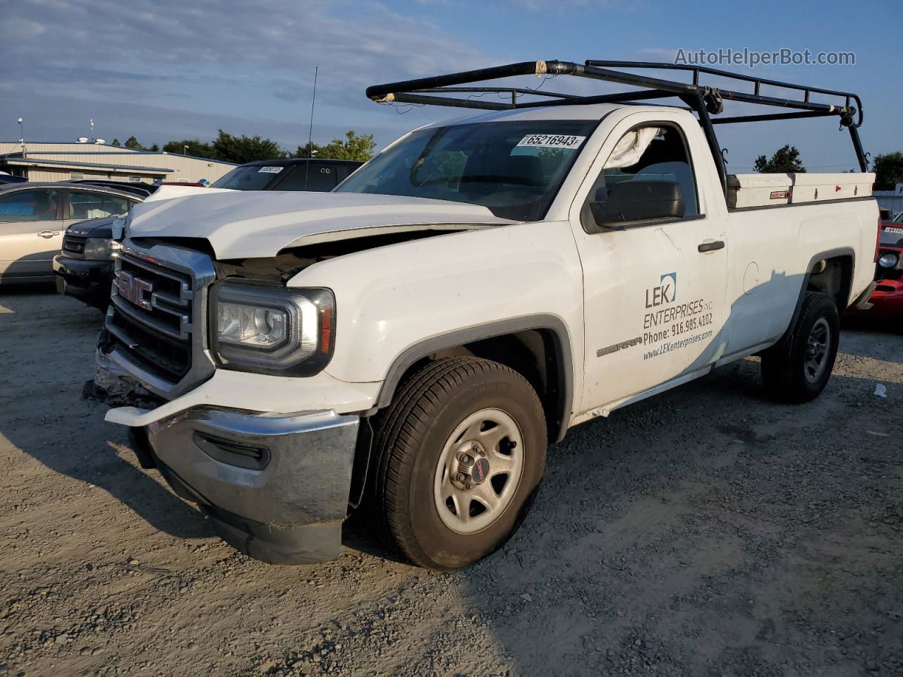 2016 Gmc Sierra C1500 White vin: 1GTN1LEC2GZ902226