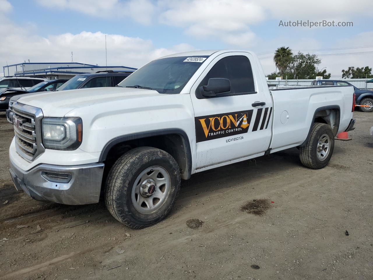 2016 Gmc Sierra C1500 White vin: 1GTN1LEC2GZ902436