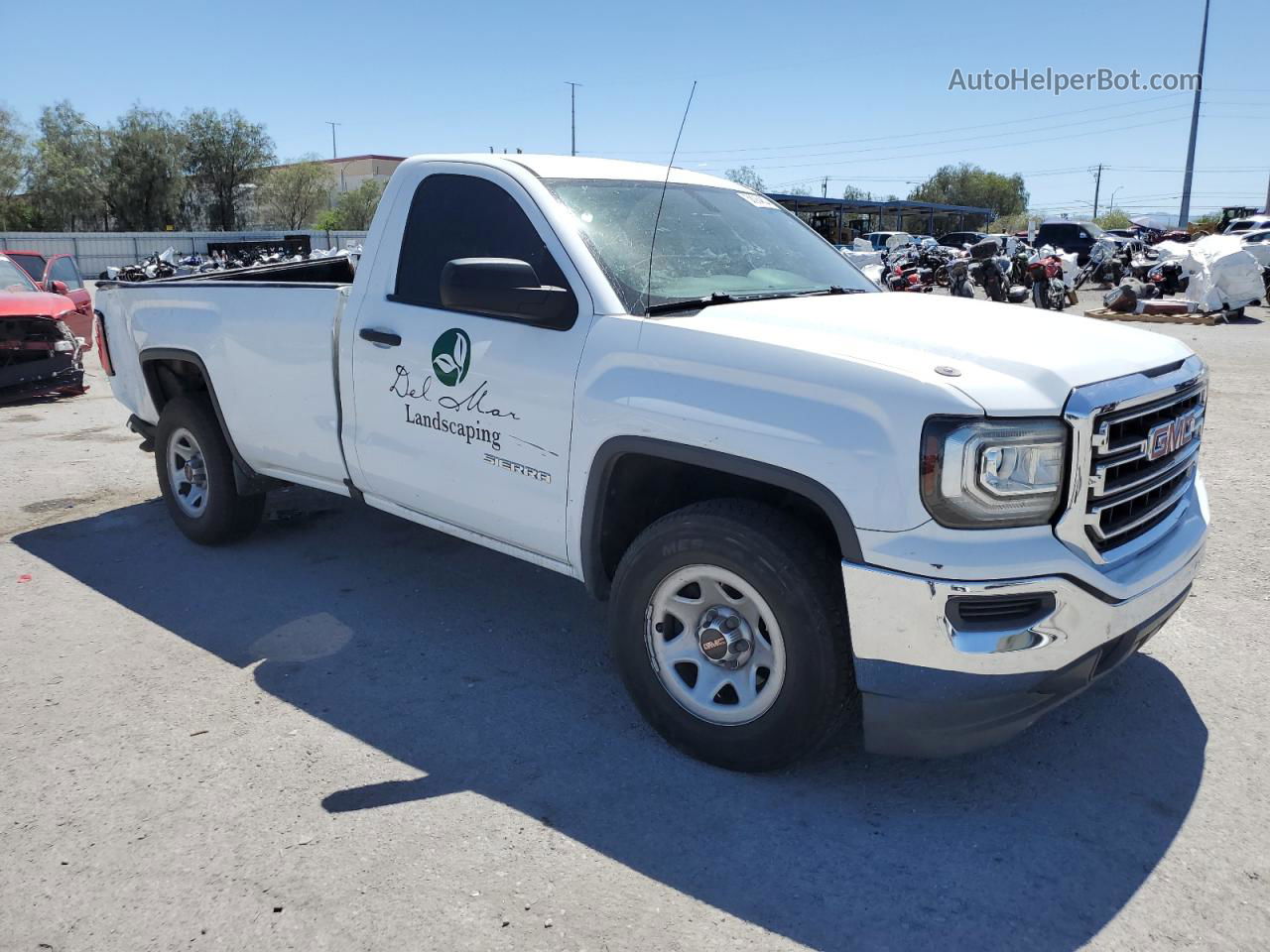 2016 Gmc Sierra C1500 White vin: 1GTN1LEC2GZ904042