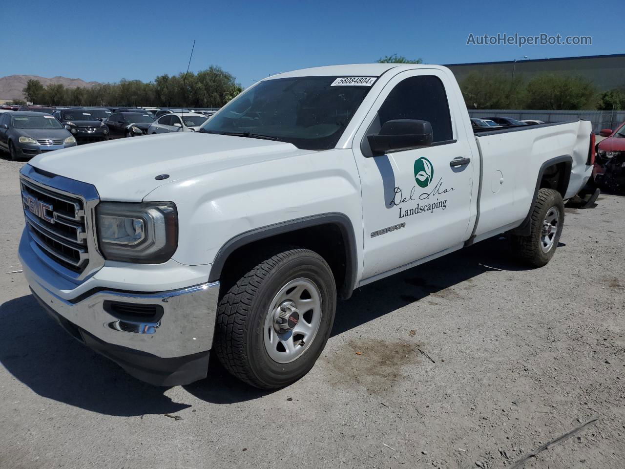 2016 Gmc Sierra C1500 White vin: 1GTN1LEC2GZ904042