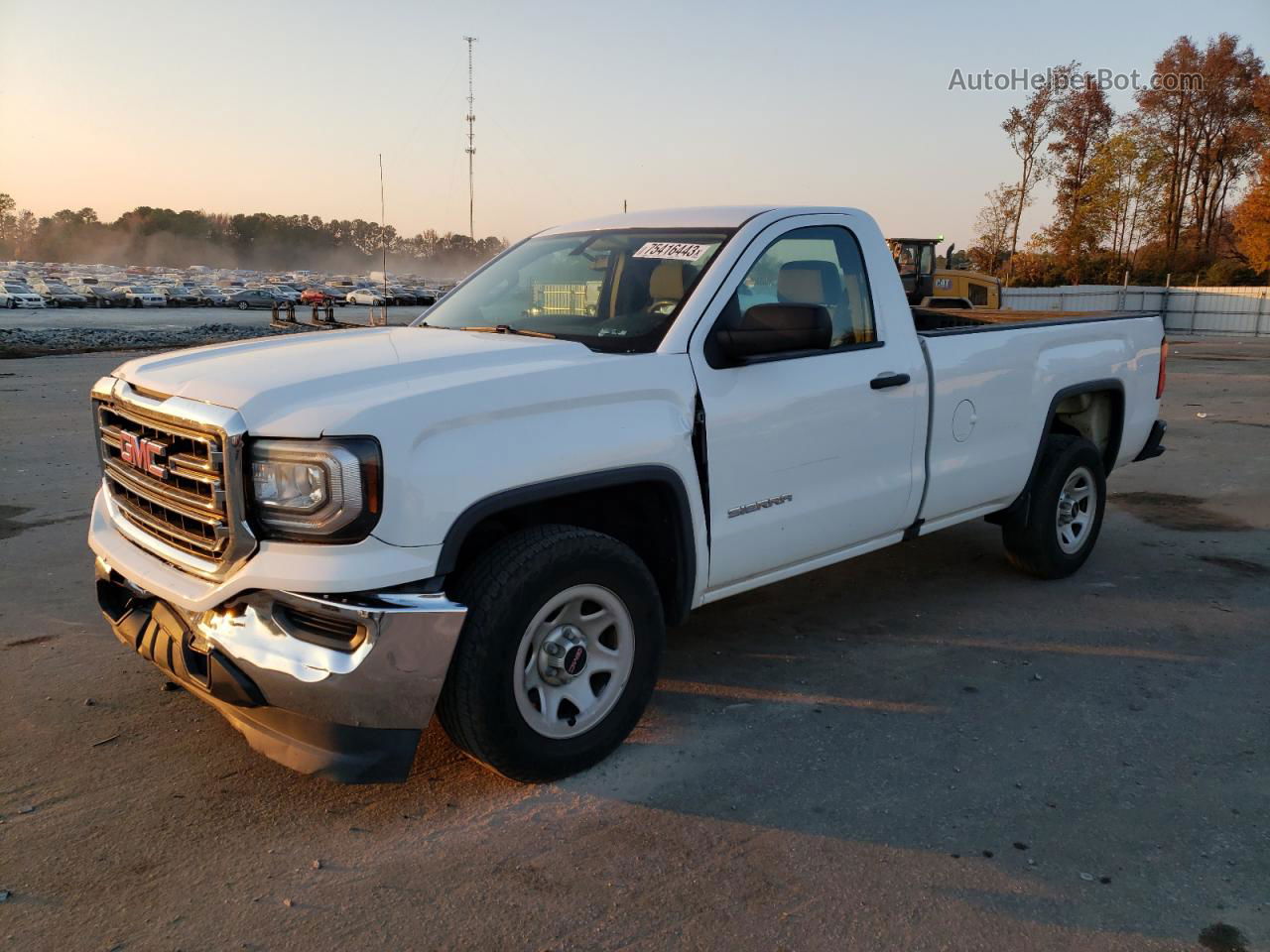 2016 Gmc Sierra C1500 White vin: 1GTN1LEC9GZ904488