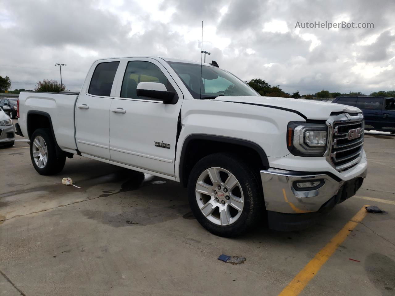 2016 Gmc Sierra C1500 Sle White vin: 1GTR1MEC9GZ385384