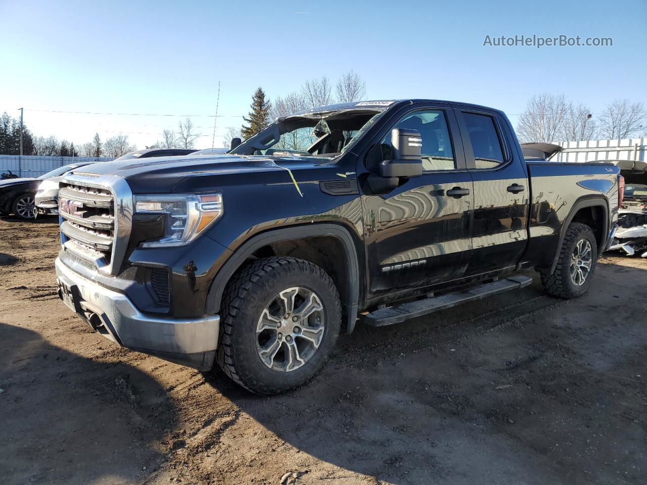 2020 Gmc Sierra K1500 Black vin: 1GTR9AEF8LZ270271