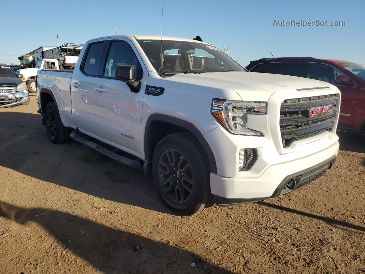 2020 Gmc Sierra K1500 Elevation White vin: 1GTR9CED4LZ111368