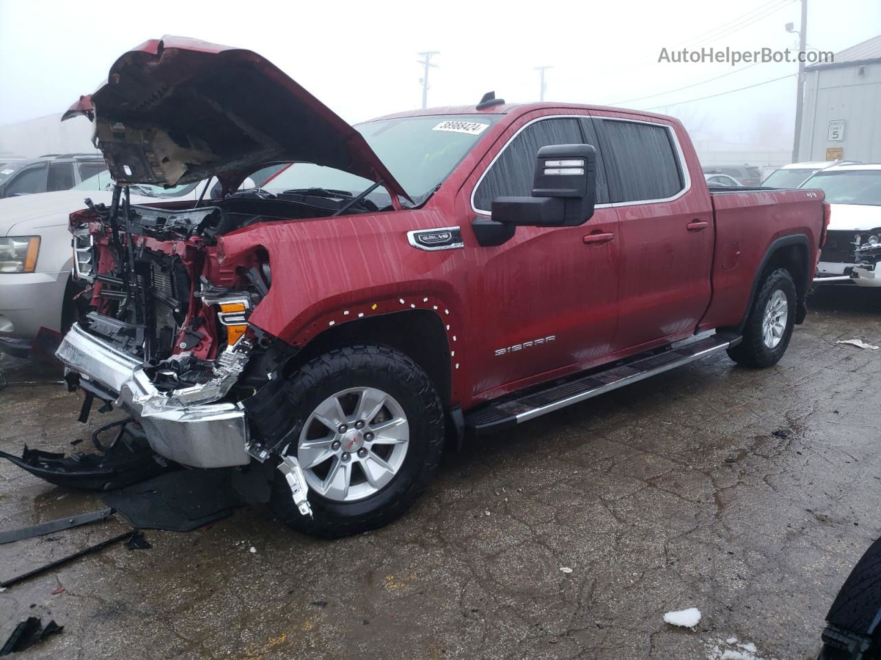 2020 Gmc Sierra K1500 Sle Red vin: 1GTU9BEDXLZ306265