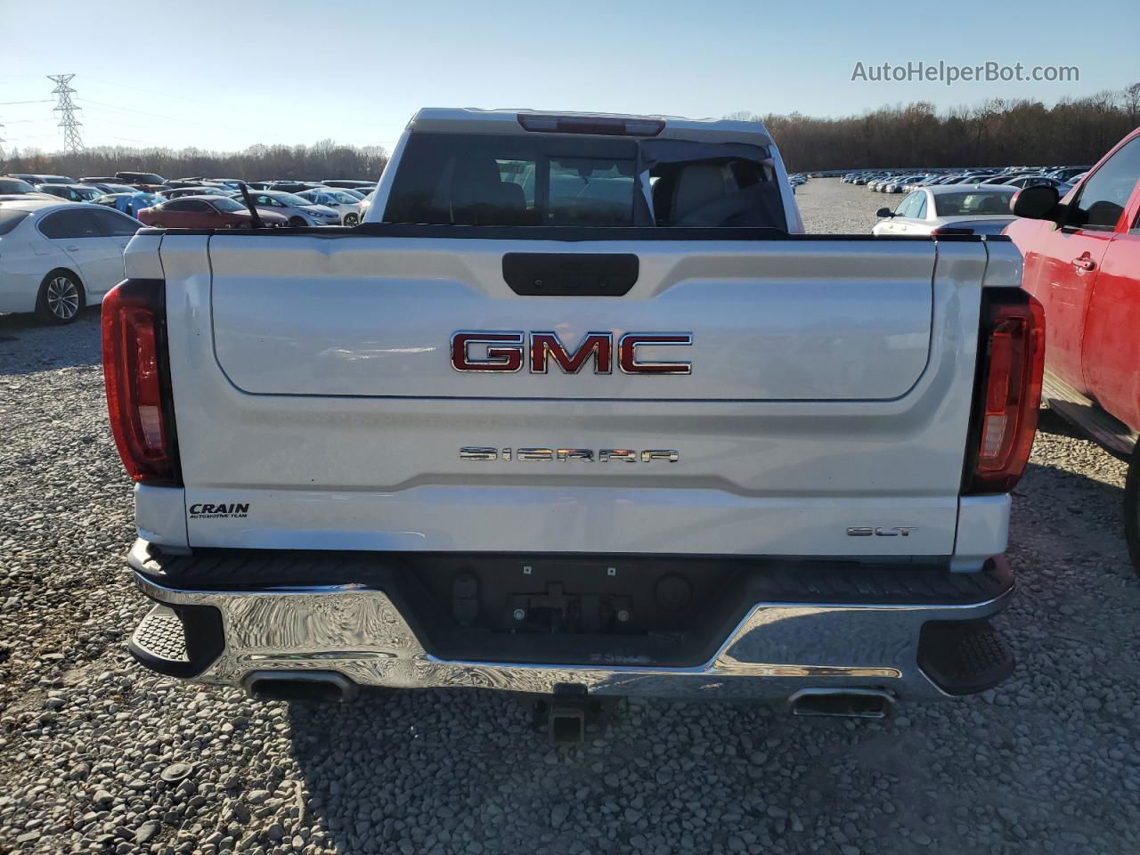 2020 Gmc Sierra K1500 Slt White vin: 1GTU9DEDXLZ260528