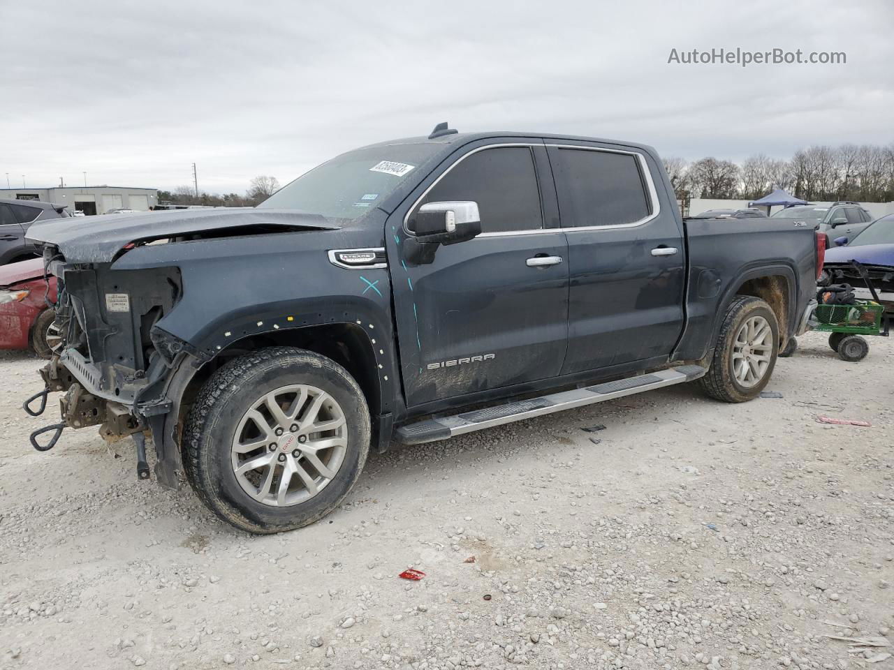 2020 Gmc Sierra K1500 Slt Charcoal vin: 1GTU9DEDXLZ351895