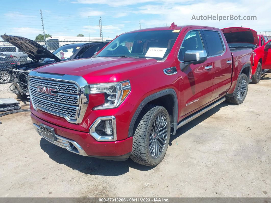 2020 Gmc Sierra 1500 4wd  Short Box Denali Red vin: 1GTU9FEL4LZ105220