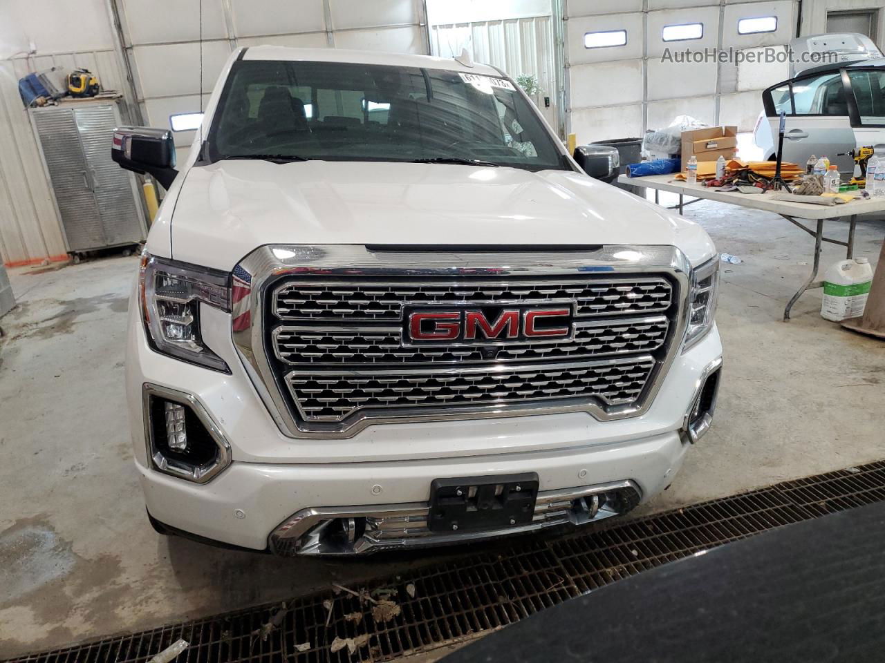 2020 Gmc Sierra K1500 Denali White vin: 1GTU9FEL8LZ237879