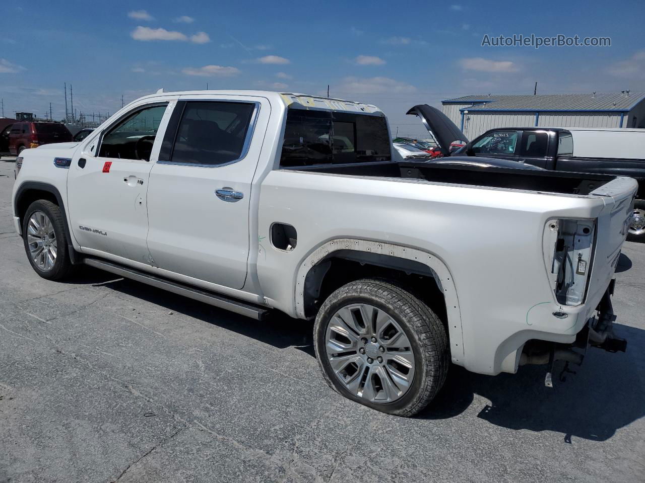 2020 Gmc Sierra K1500 Denali White vin: 1GTU9FEL9LZ145602