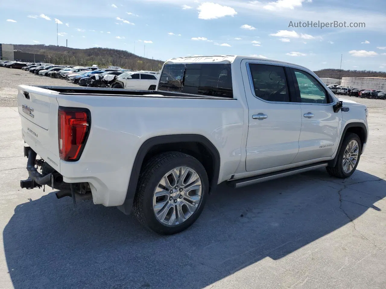 2020 Gmc Sierra K1500 Denali White vin: 1GTU9FEL9LZ145602