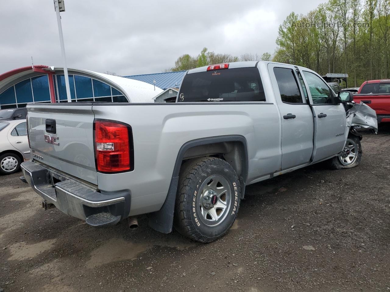 2016 Gmc Sierra K1500 Silver vin: 1GTV2LEC1GZ405276