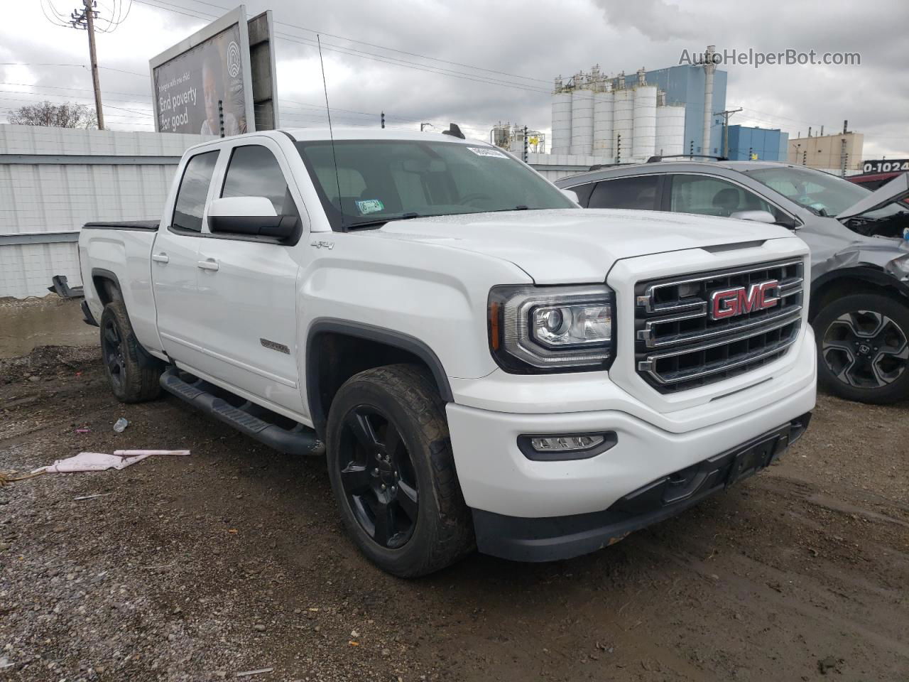 2016 Gmc Sierra K1500 White vin: 1GTV2LEC6GZ335211